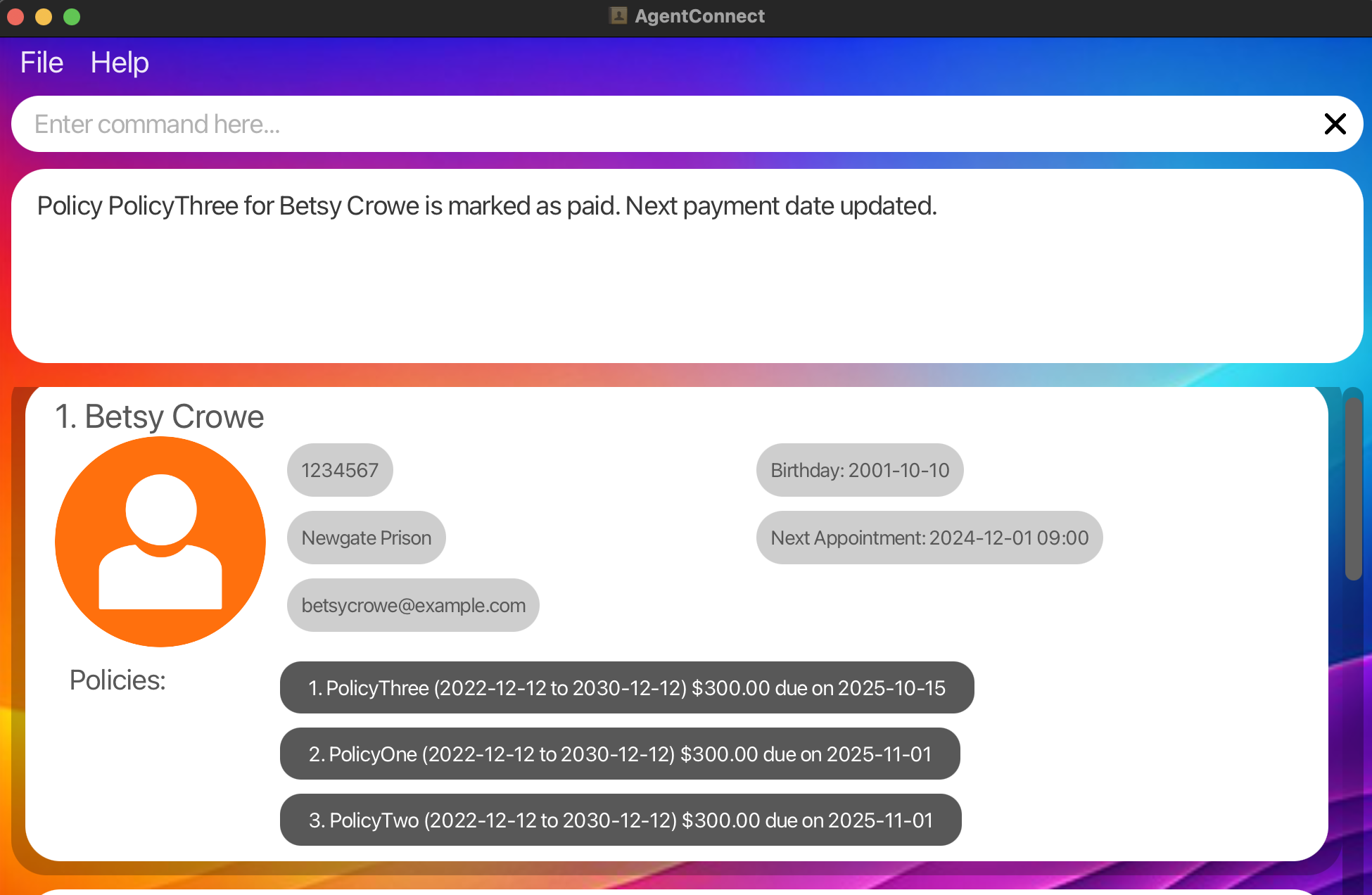 Marking a Policy Payment Installment as Paid